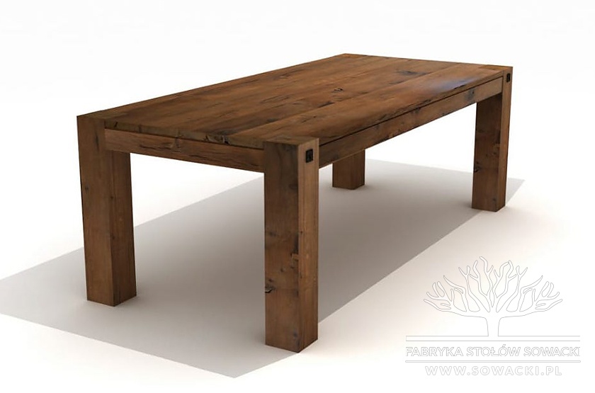 Drewniany stół na zamówienie, do salonu